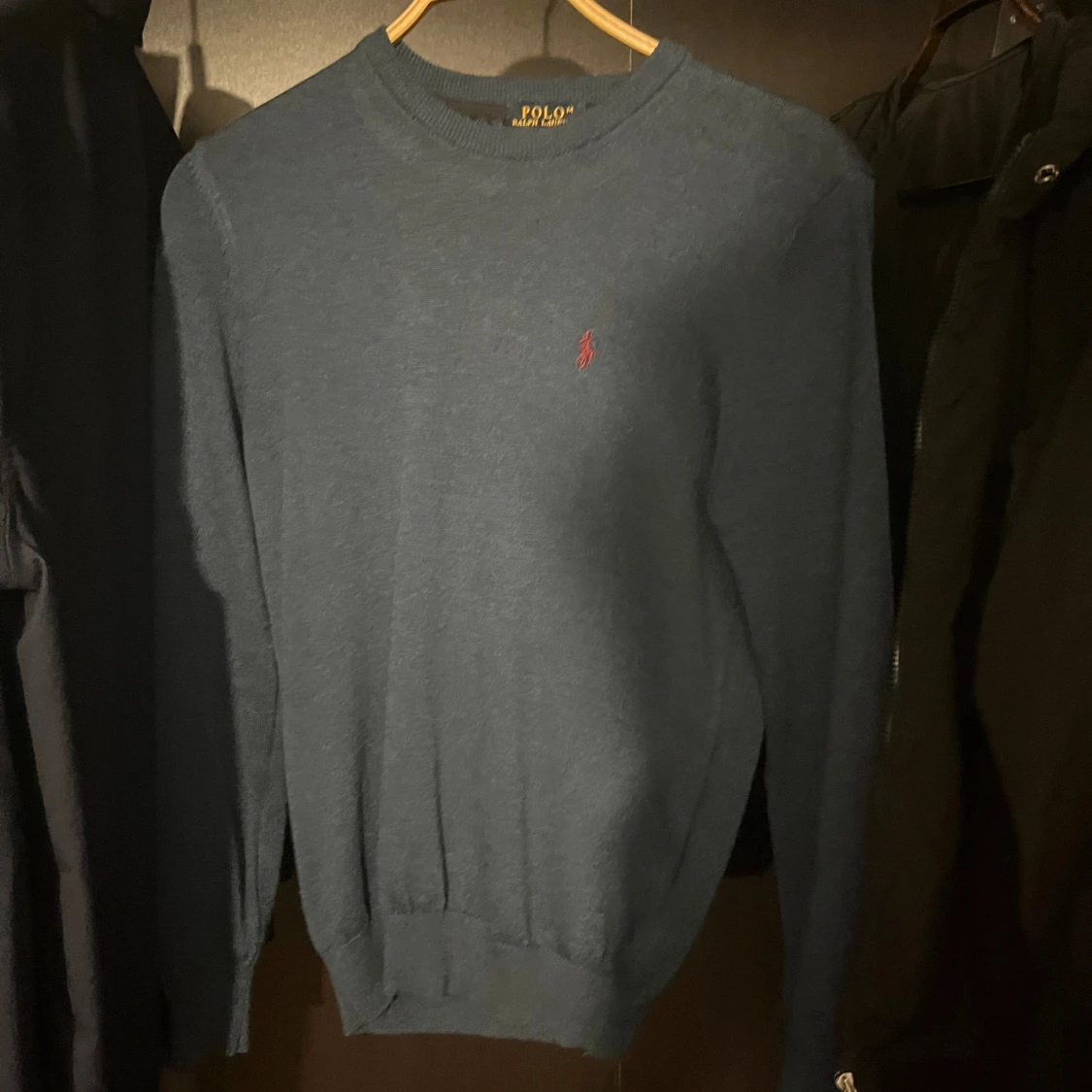Blå stickad tröja från Polo Ralph Lauren