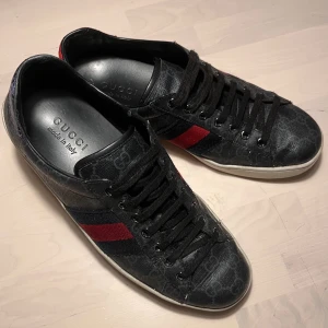 Gucci Ace - (TAR EMOT BYTEN) Tja! Intressekoll på dessa gucci ace i toppskick | Storlek: 42.5 | Skick: Som nya endast lite creasing | Kom PM ang frågor eller intresse 📲
