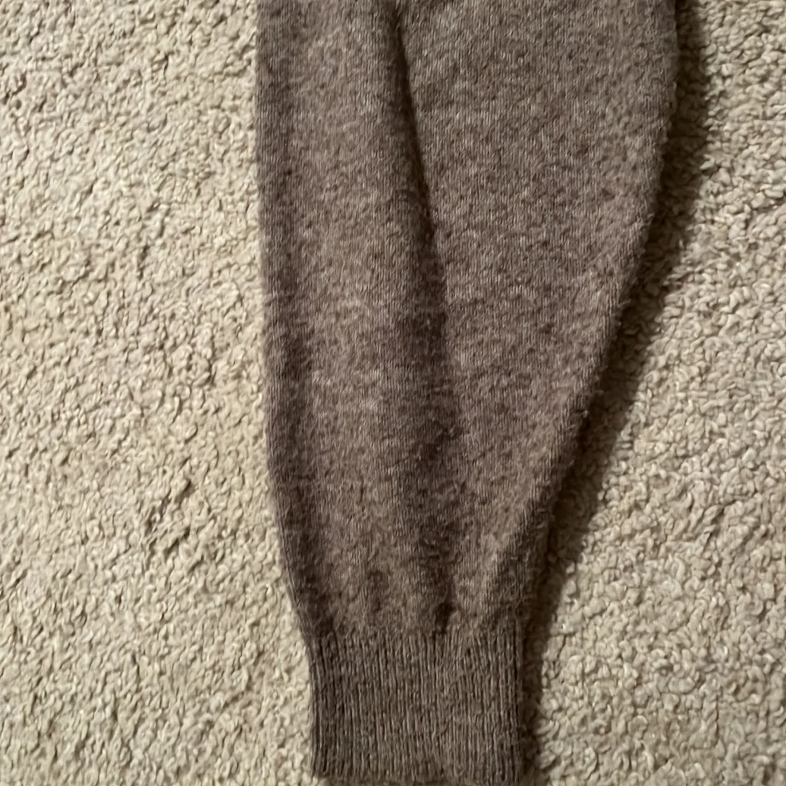 Beige stickad hoodie från Lindex XS - 4