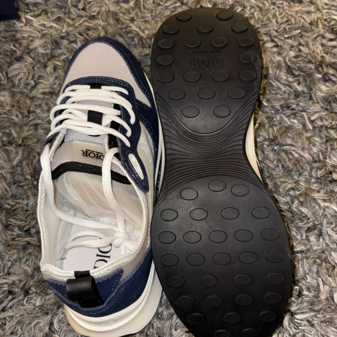 Dior sneakers i blått och vitt - 1