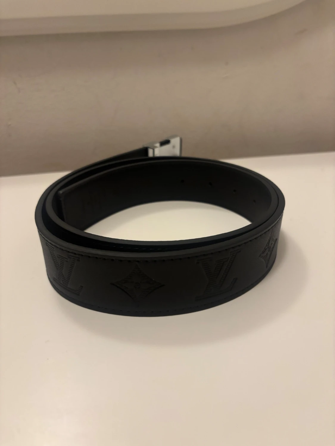 Svart Louis Vuitton skärp i skinn - 3