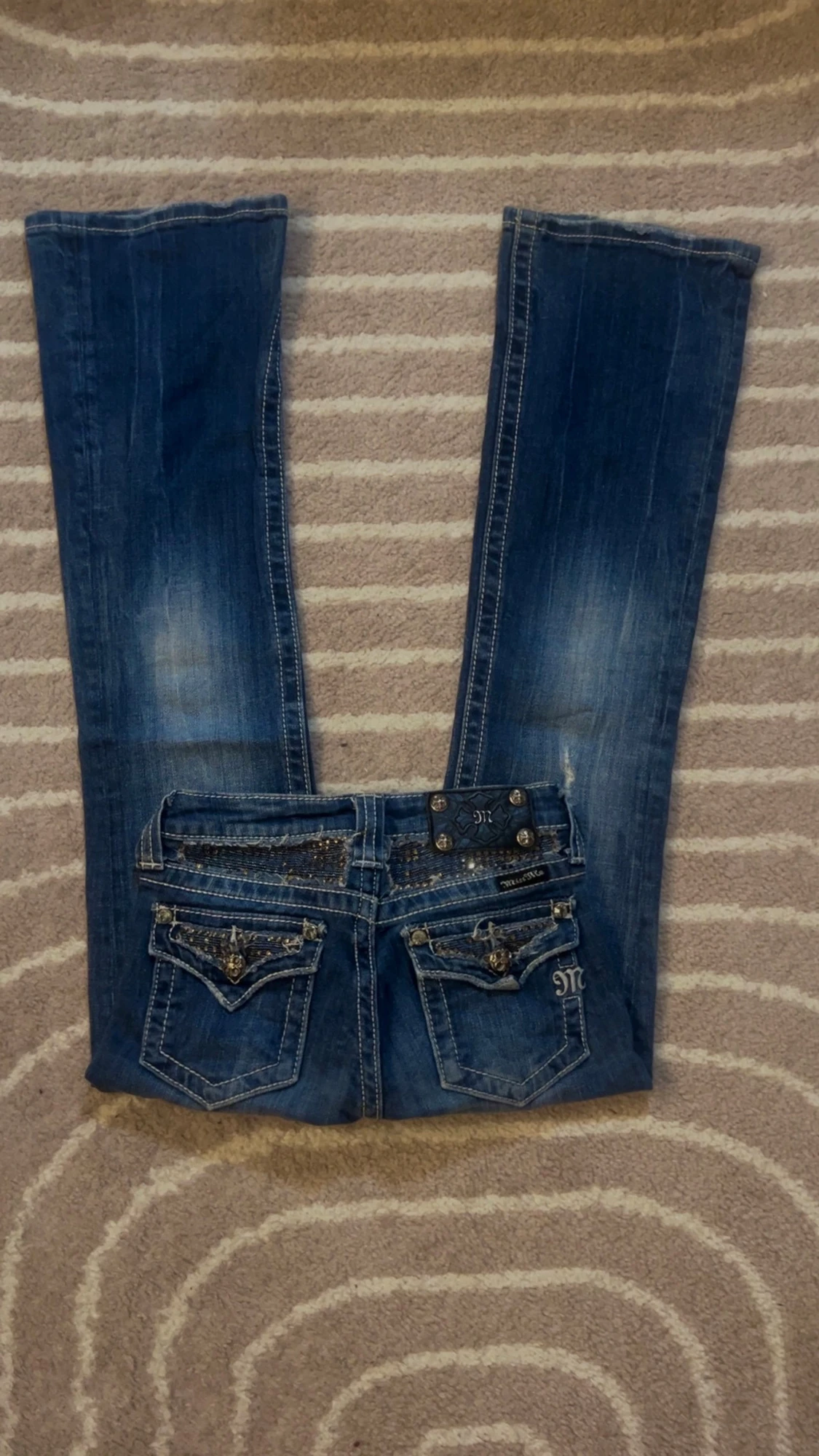 Blå bootcut jeans från Miss Me - 1
