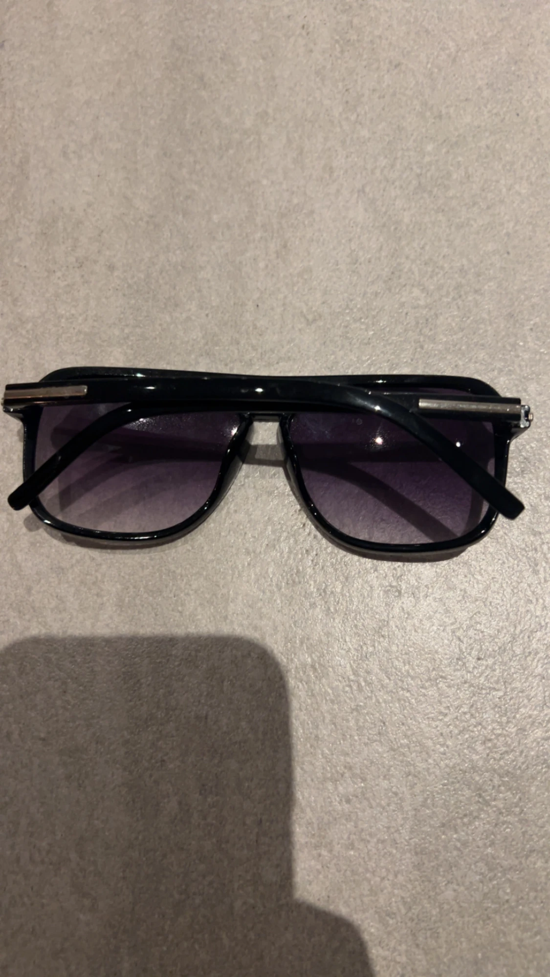 Svarta pilotbågar solglasögon - 1