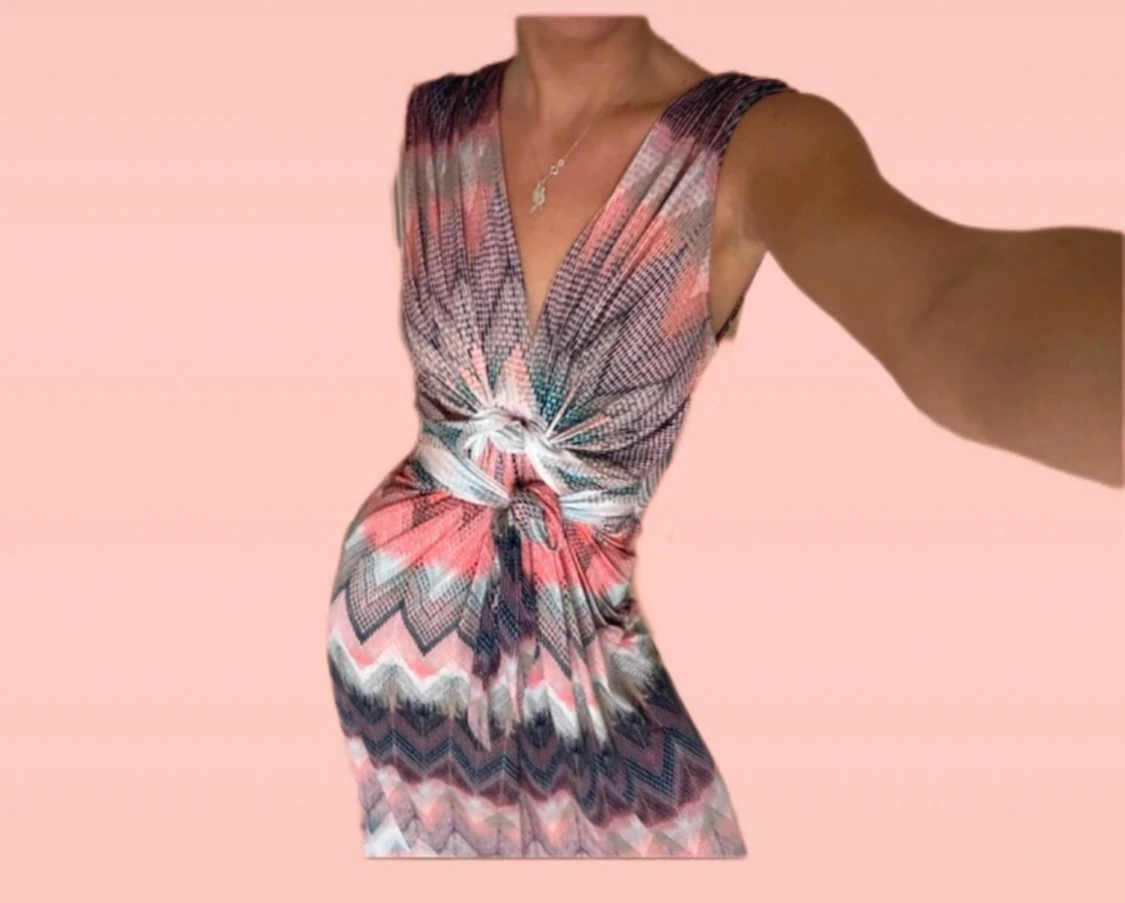 Mönstrad långklänning Ilse Jacobsen - 2