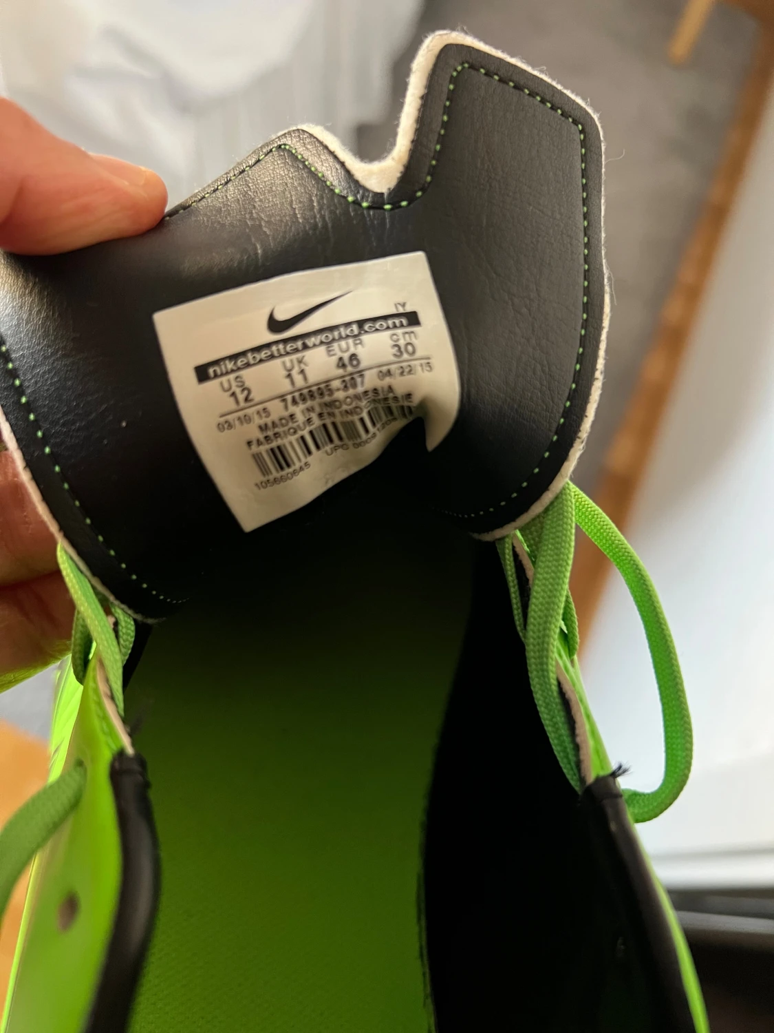 Nike HypervenomPhantom gröna fotbollsskor - 5