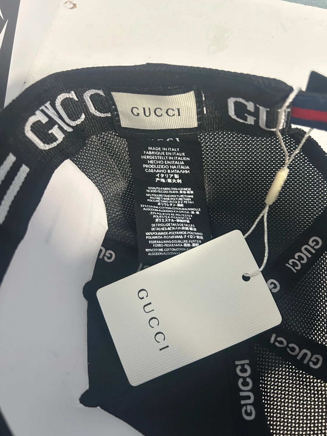 Svart Gucci keps med röd orm - 2