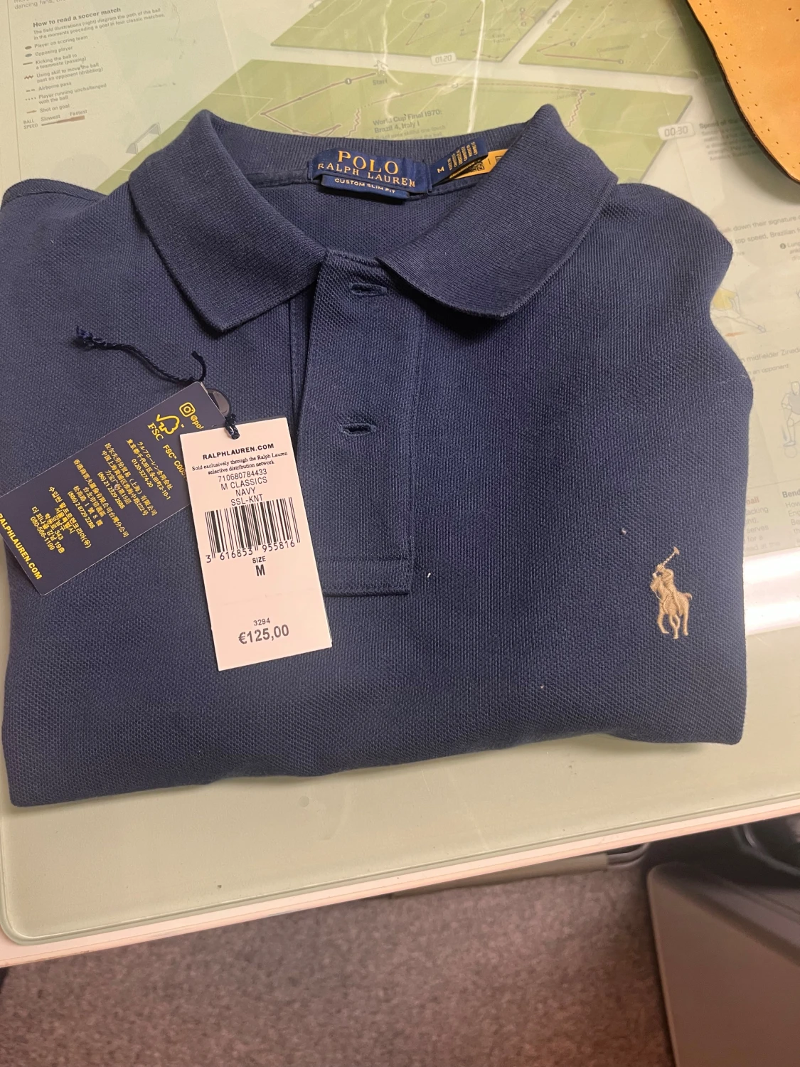 Marinblå pikétröja från Polo Ralph Lauren - 6