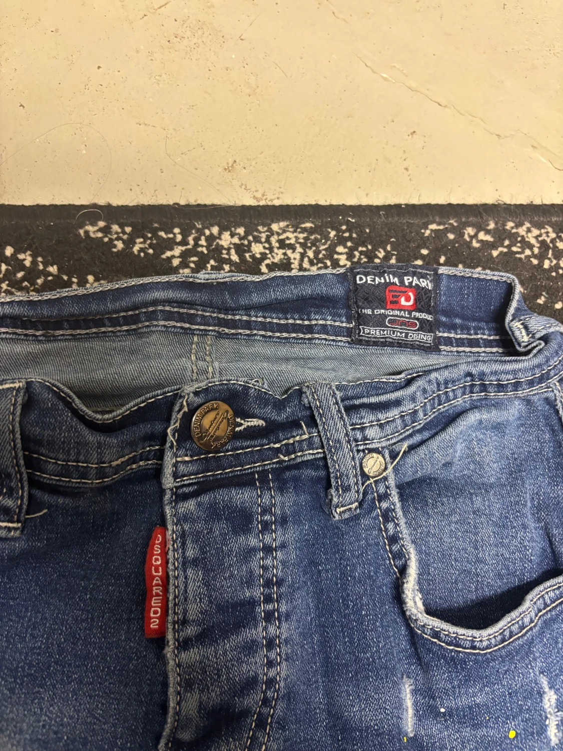 Blå skinny jeans från disquerd  - 1