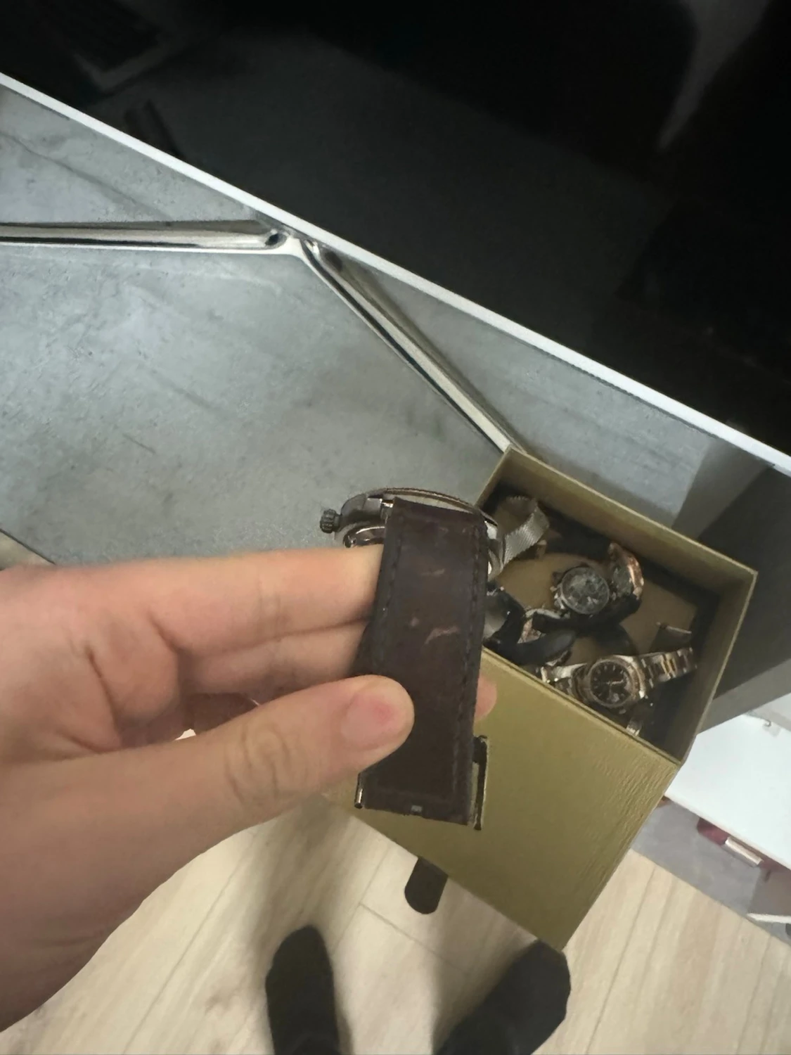 Fossil  klocka med läderband - 2