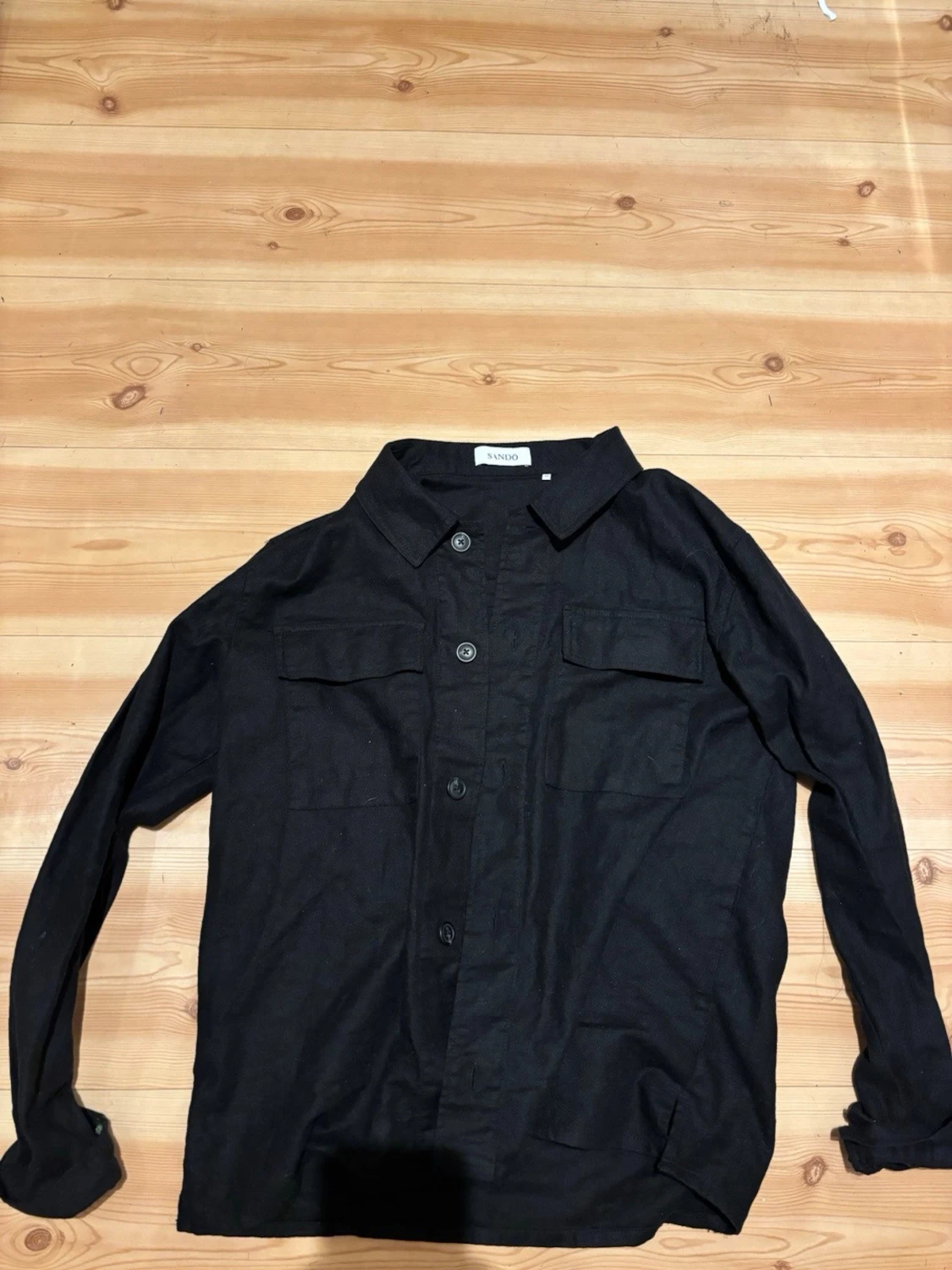 Svart overshirt från Sandö, strl 48