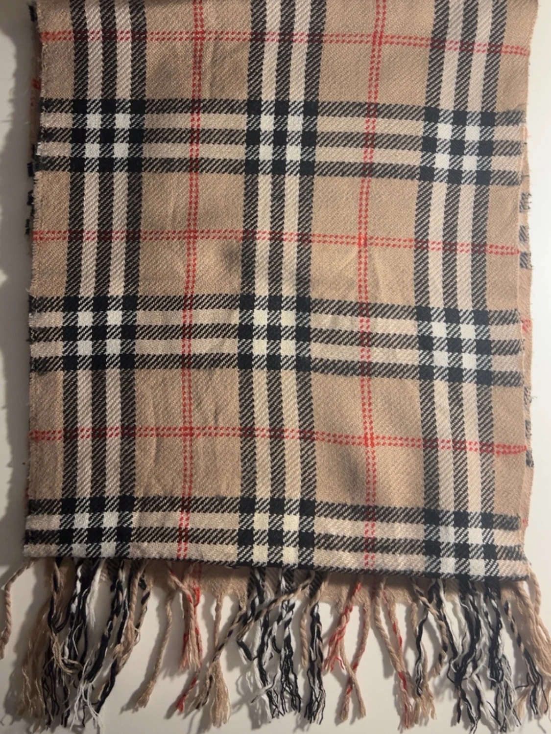 Beige rutig halsduk från Burberrys - 3