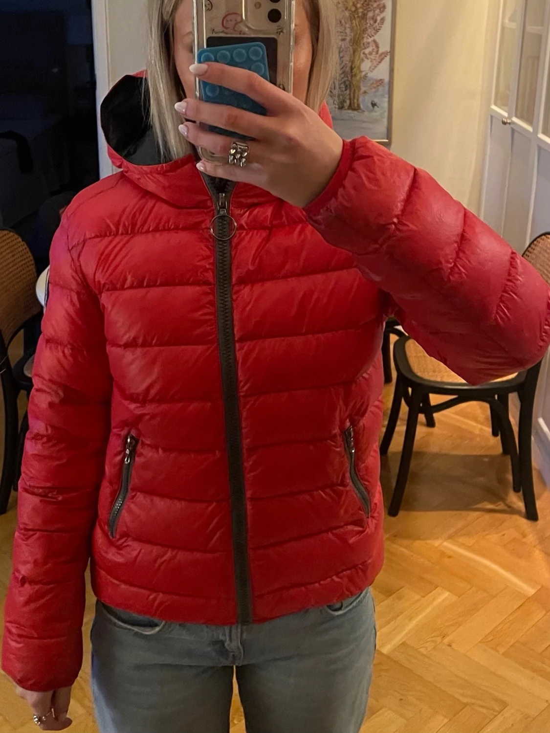 Röd colmar jacka  - 2