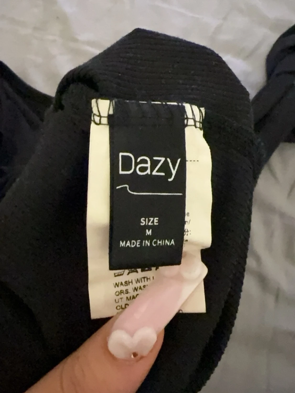 Svart långärmad topp från Dazy - 1