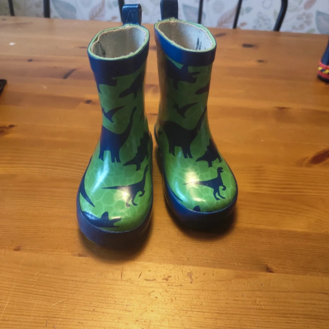 Gröna gummistövlar med dinosaurier - 1