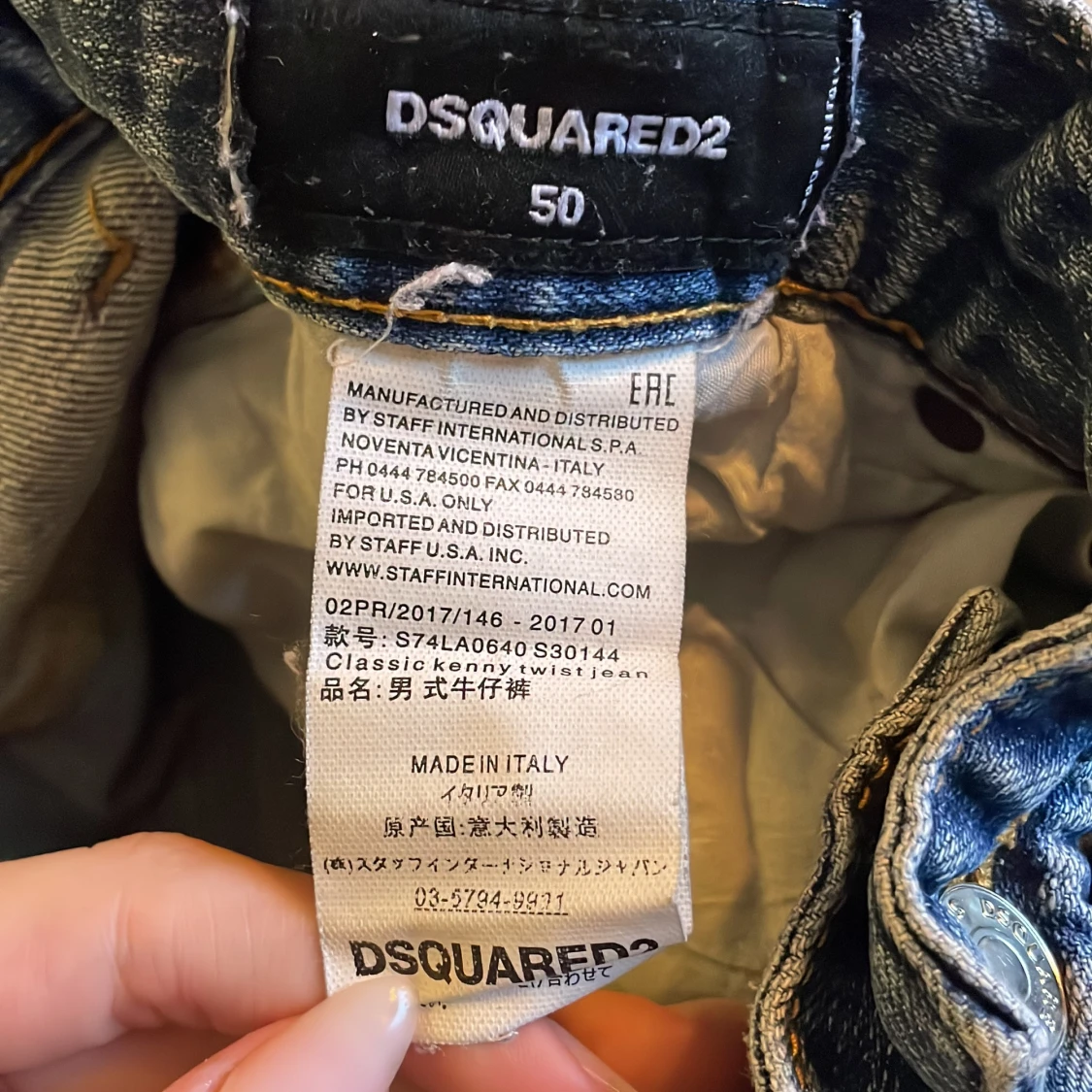 Dsquared2 slitna jeansshorts  - 3