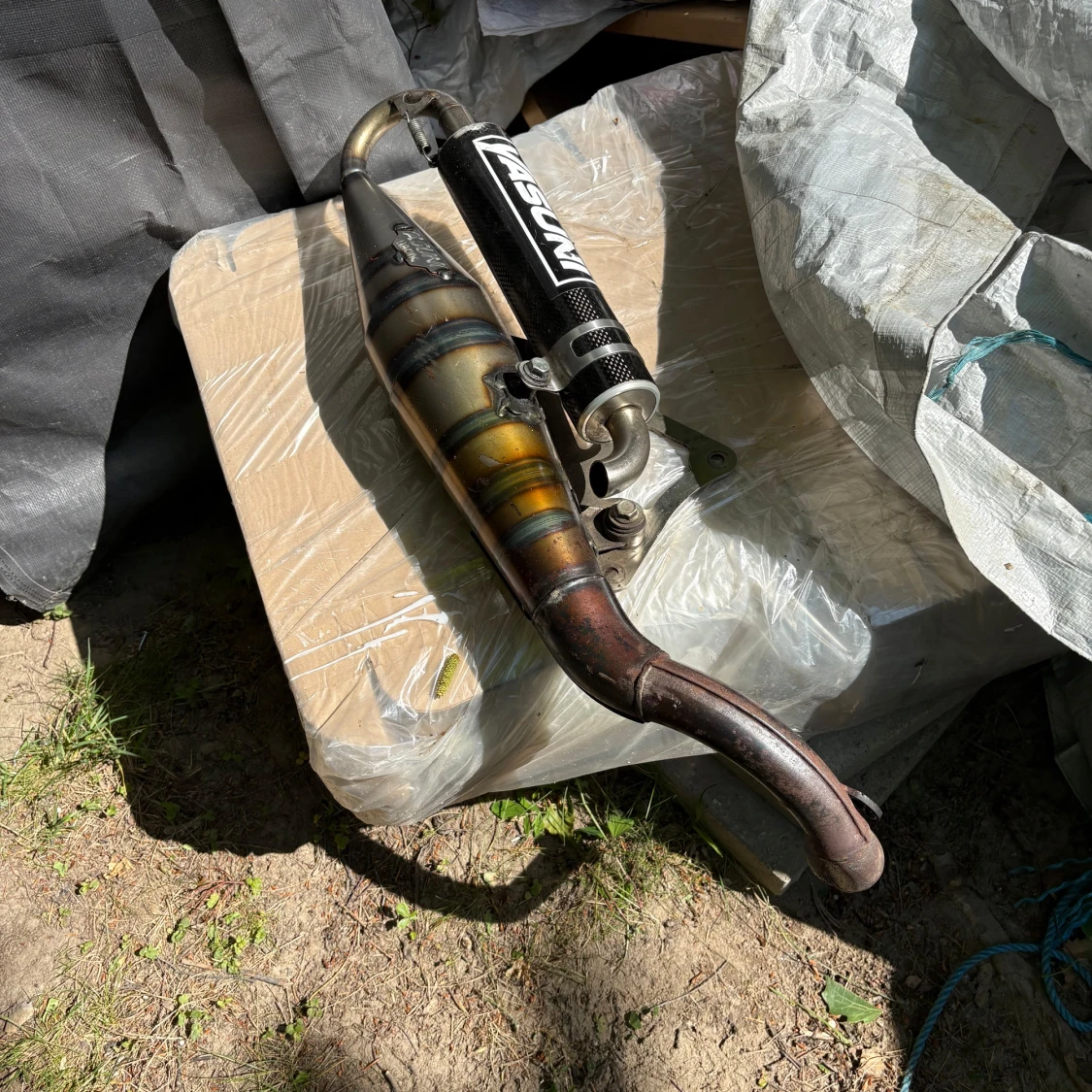 Yasuni avgassystem & Malossi koppling till moped - 1