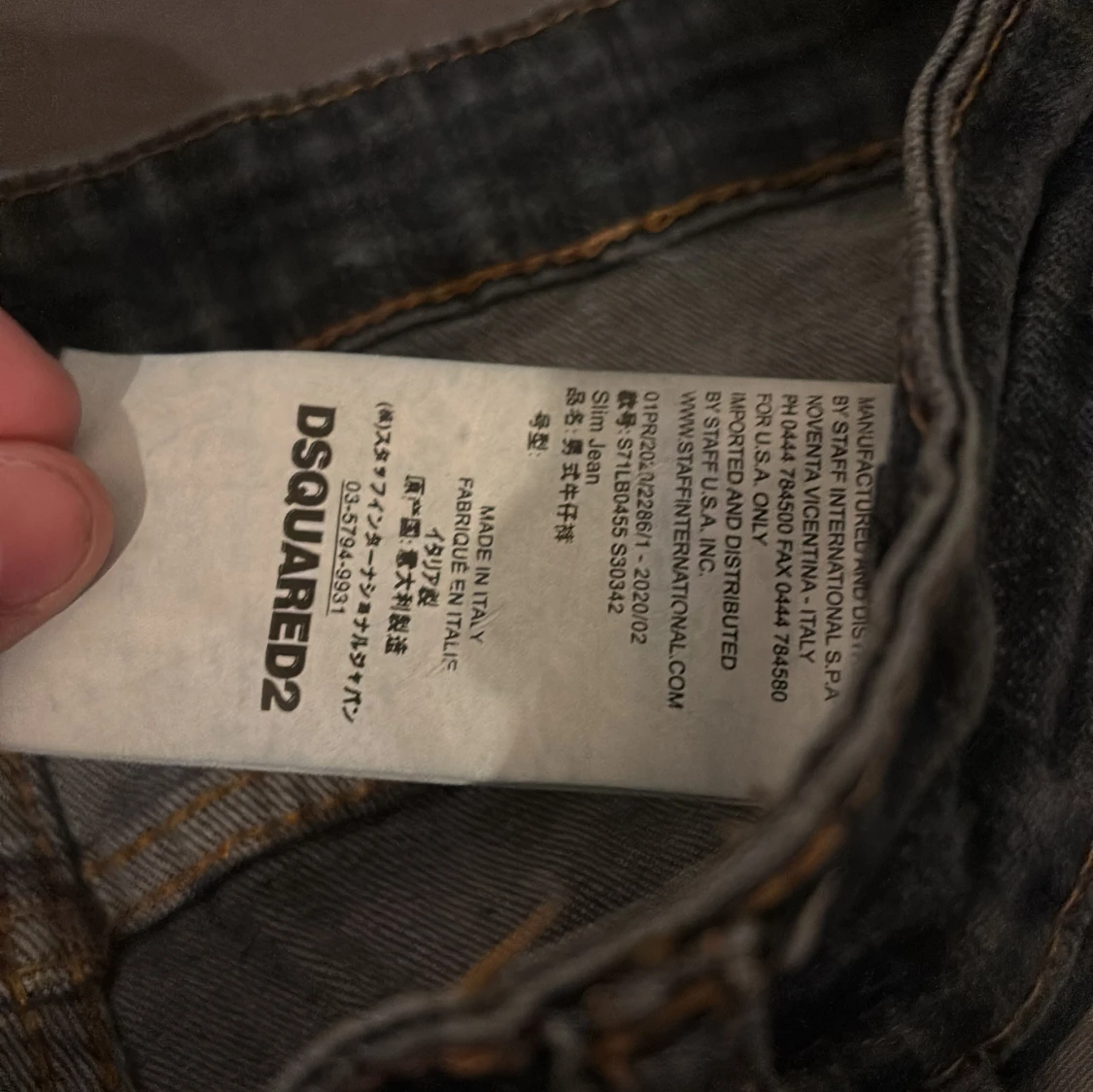 Svarta Dsquared2 jeans med slitningar - 2