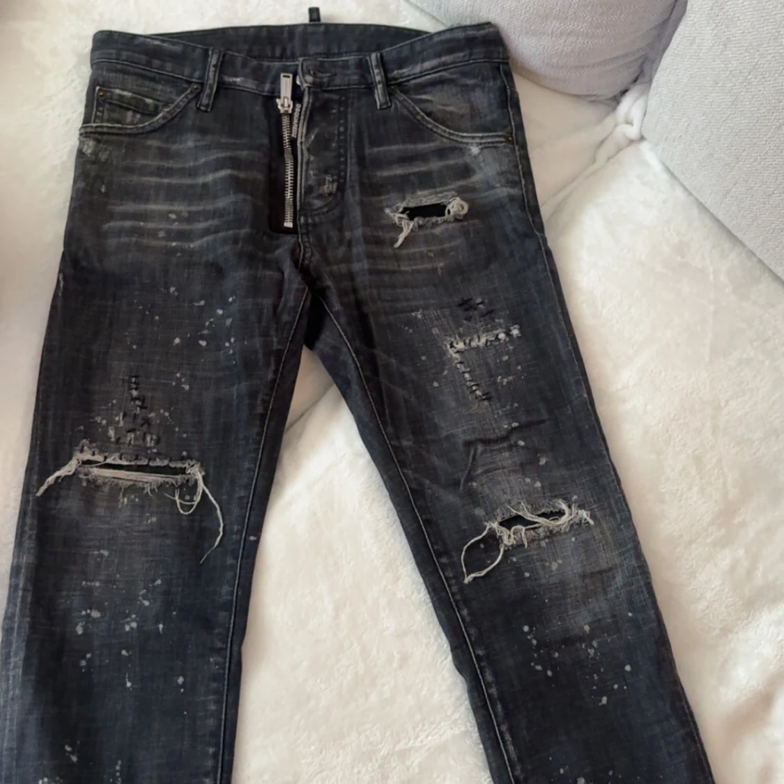 Svarta Dsquared2 jeans med dragkedja - 1