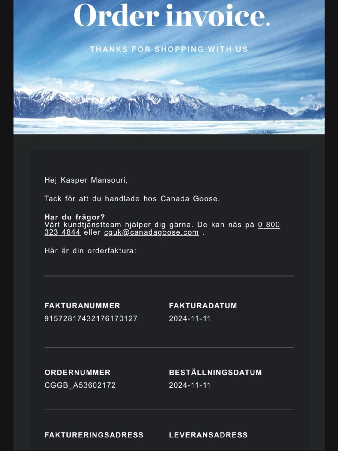 Svart Canada Goose dunjacka M - 5