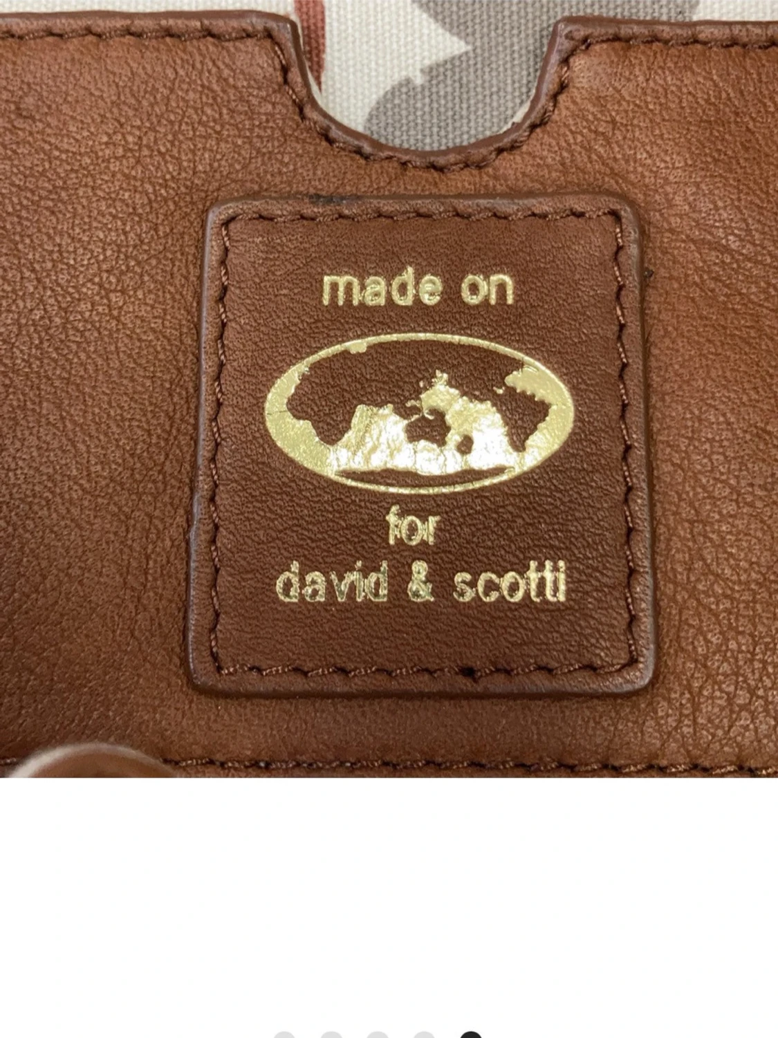 Brun skinnaxelväska Adax & Scotty - 4