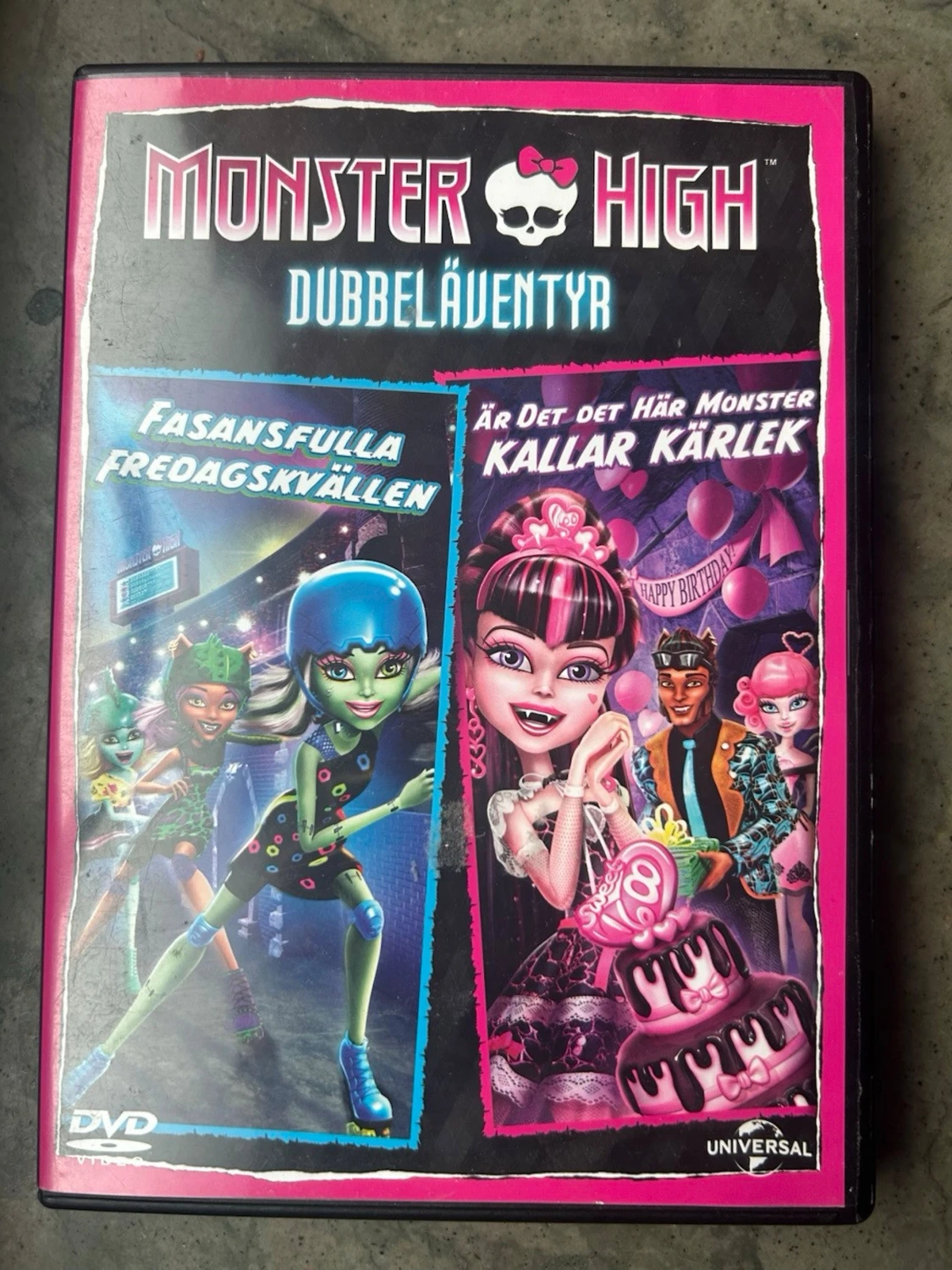 Monster high dubbeläventyr dvd