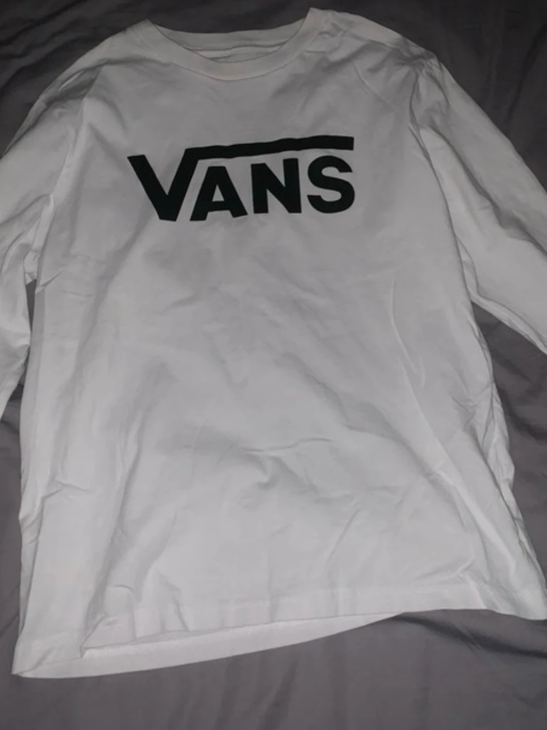 Vit långärmad tröja från Vans