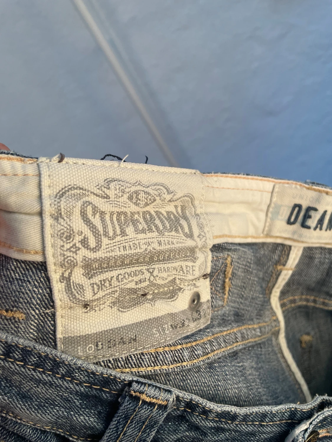 Blå jeans från Superdry modell Dean  - 6