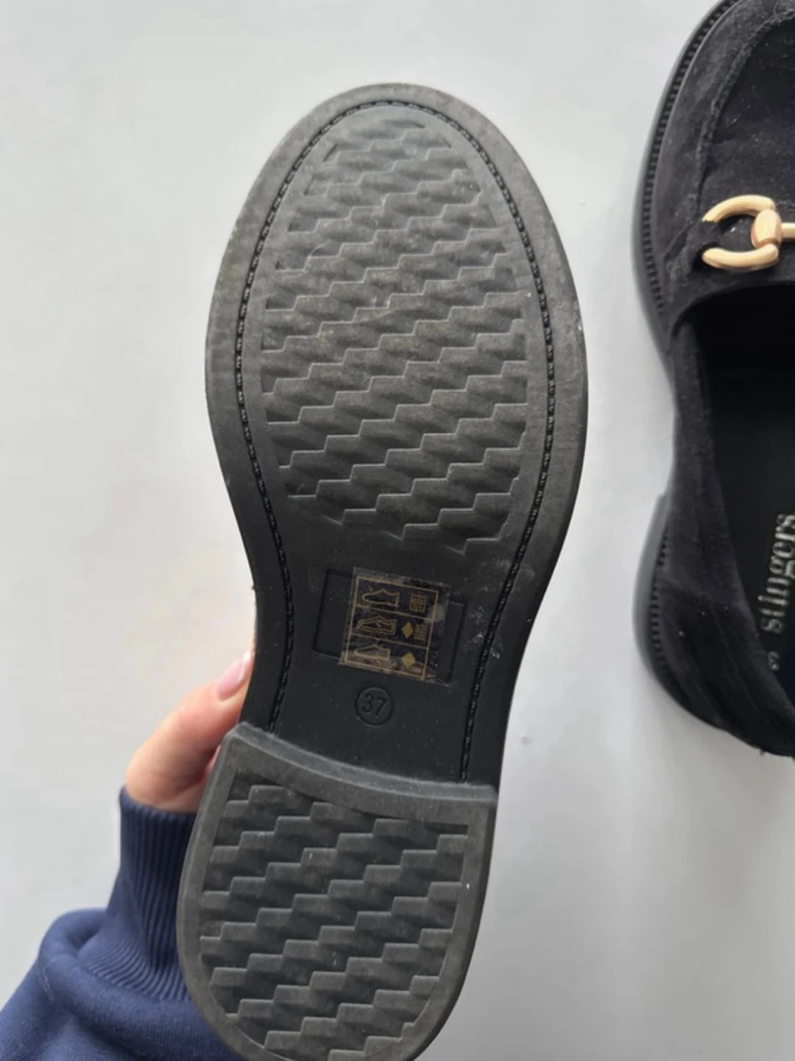 Svarta loafers från Stingers, strl 37 - 3