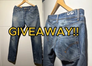 Dondup Jeans - Dondup Jeans GW | I och med att vi är nya här på plick så startar vi starkt med en GW på ett par feta Dondup jeans till ett värde av 2000kr 🤩För att delta i tävlingen så måste du följa oss här på plick och gilla annonsen (Stegen kommer att kontrolleras innan vi drar vinnaren) GWn avslutas den 30 december.                                Lycka till🙌