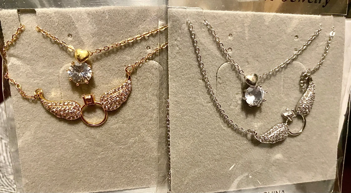  Diamant Halsband Guld & Silver - 2