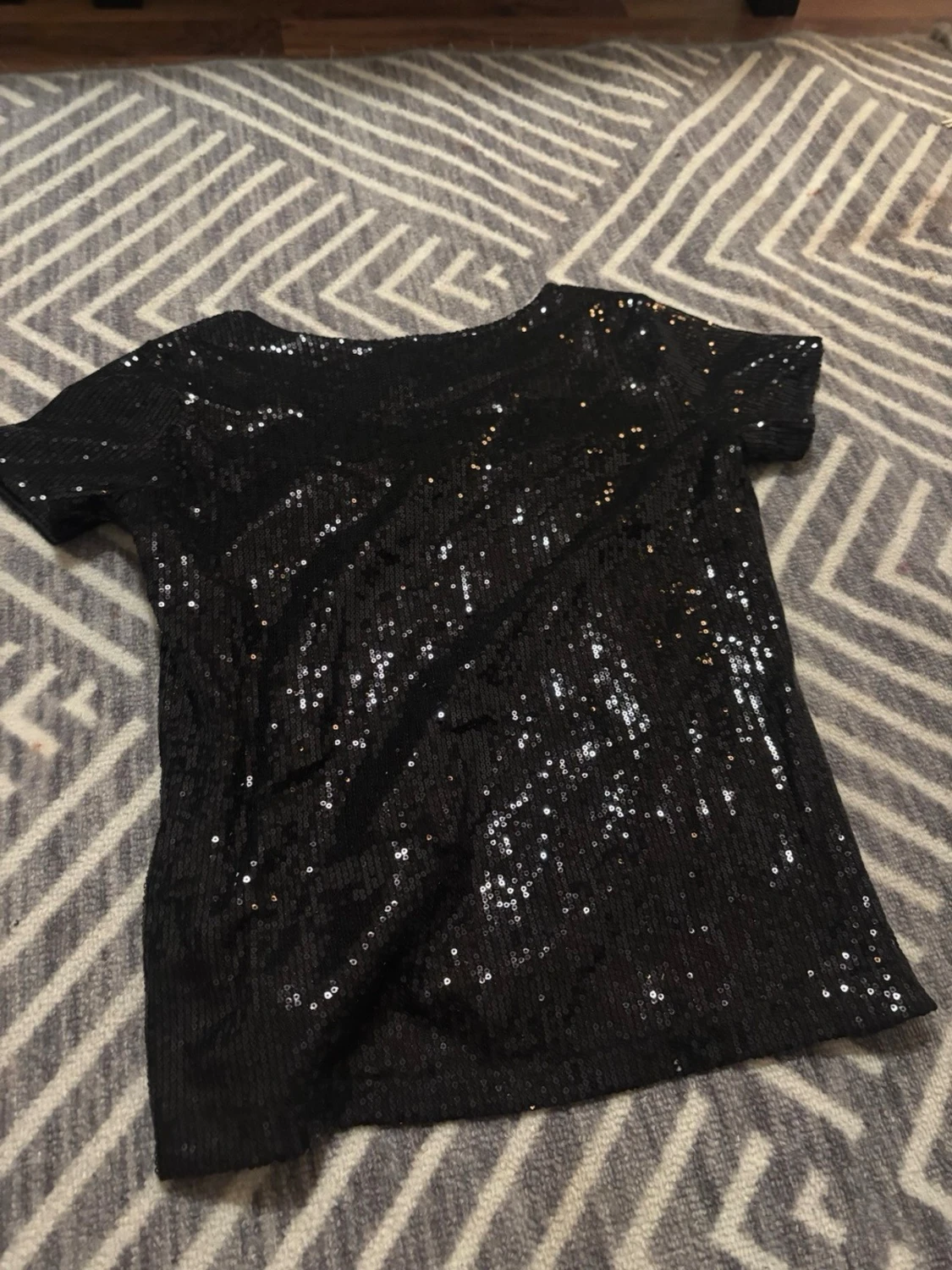 Svart paljett topp från Carla F - 1