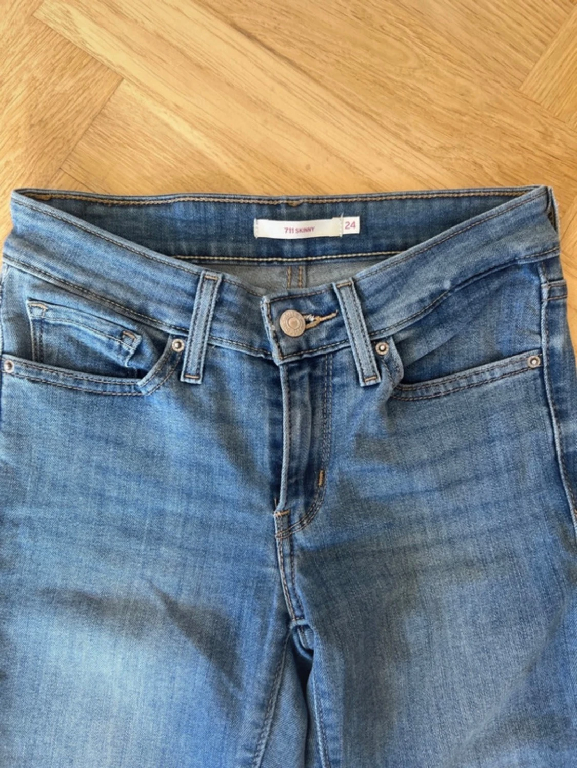 Levi's 711 Skinny jeans blå - 3