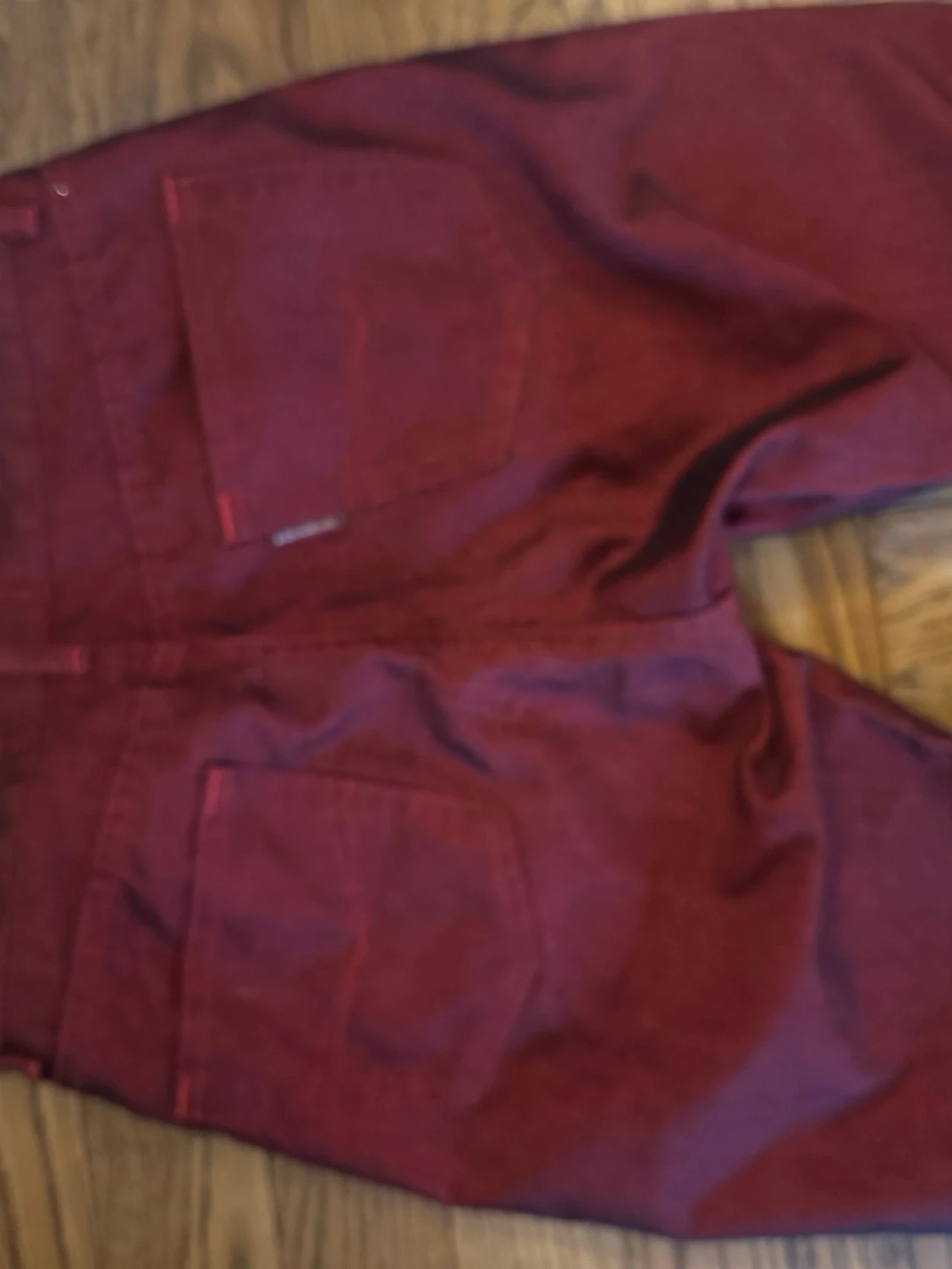 Bootcut vinröda jeans - 1