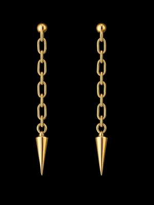 Guld örhängen  - GRATIS GÅVA MED VARJE ORDER! Stilren guldfärgad ring i modern design, perfekt som vardagssmycke eller att klä upp en outfit. Tillverkad i slitstark mässing-stål som ej rostar och är bekväm att bära hela dagen. Gratis gåva på köpet, snabb leverans, jag svarar alltid snabbt och skickar direkt. Perfekt present till dig själv eller någon du tycker om 💖 ✨💎📦💬