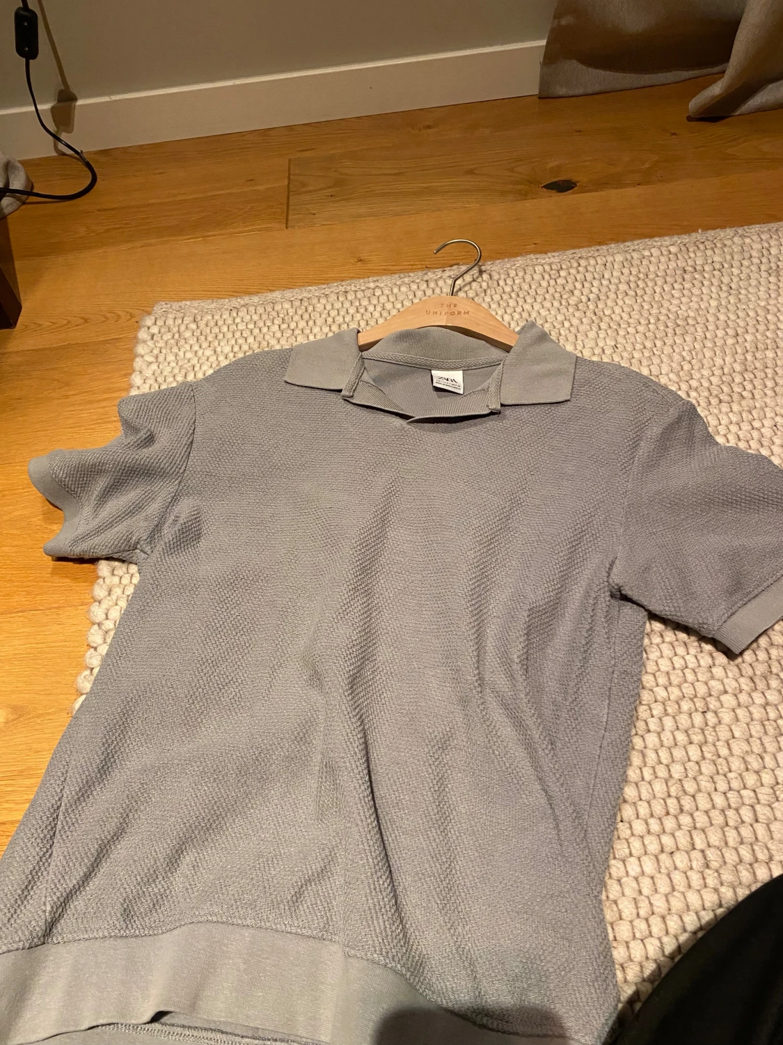 Grå pikétröja från Zara - 1