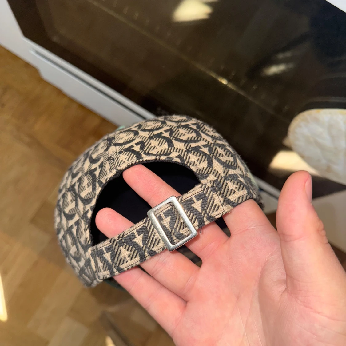 Beige och svart mönstrad keps Salvatore Ferragamo - 2