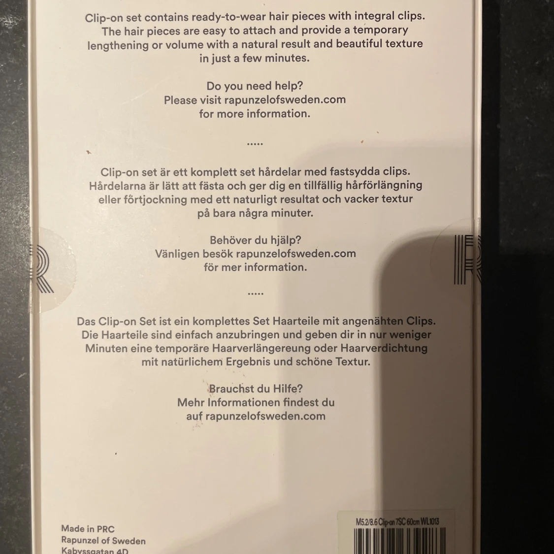 Rapunzel of Sweden spiral curls clip-on - 3