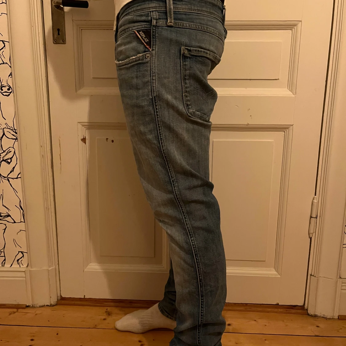 Replay jeans i ljusblå. - 2