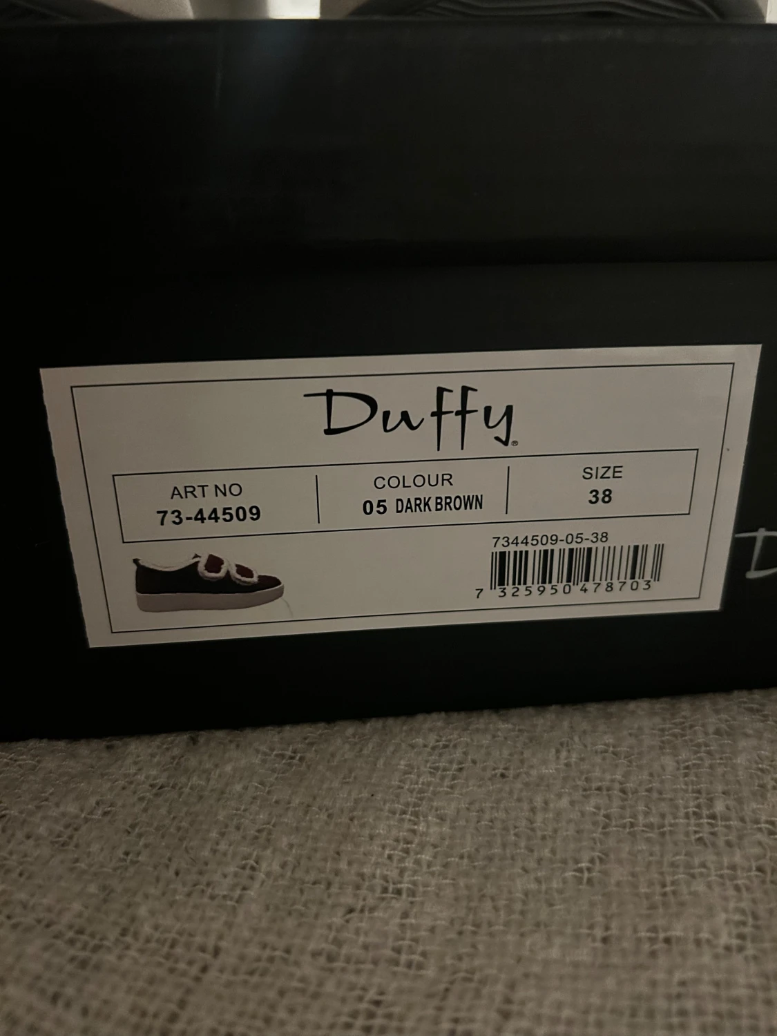 Mörkbruna sneakers från Duffy, strl 38 - 2