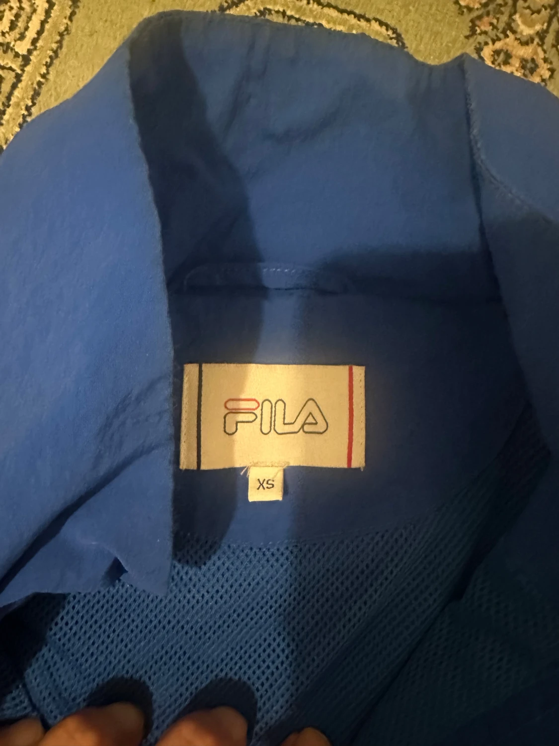 Blå FILA vindjacka med half zip XS - 2