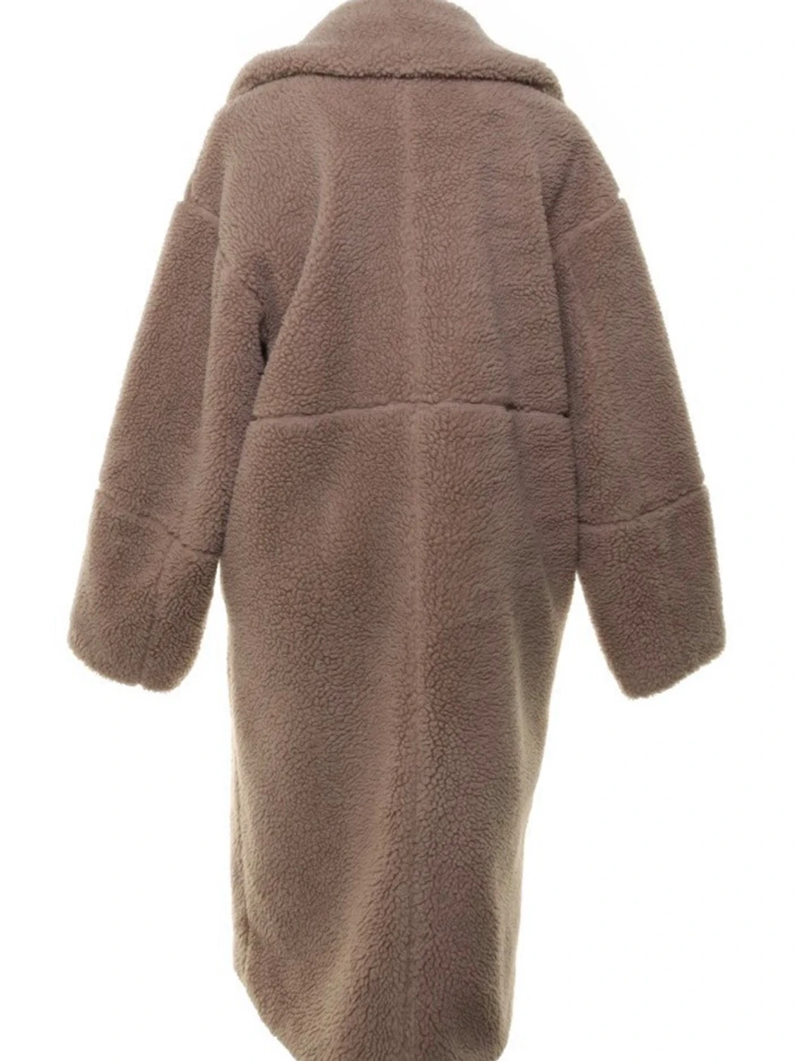 Beige oversized teddyjacka - 2