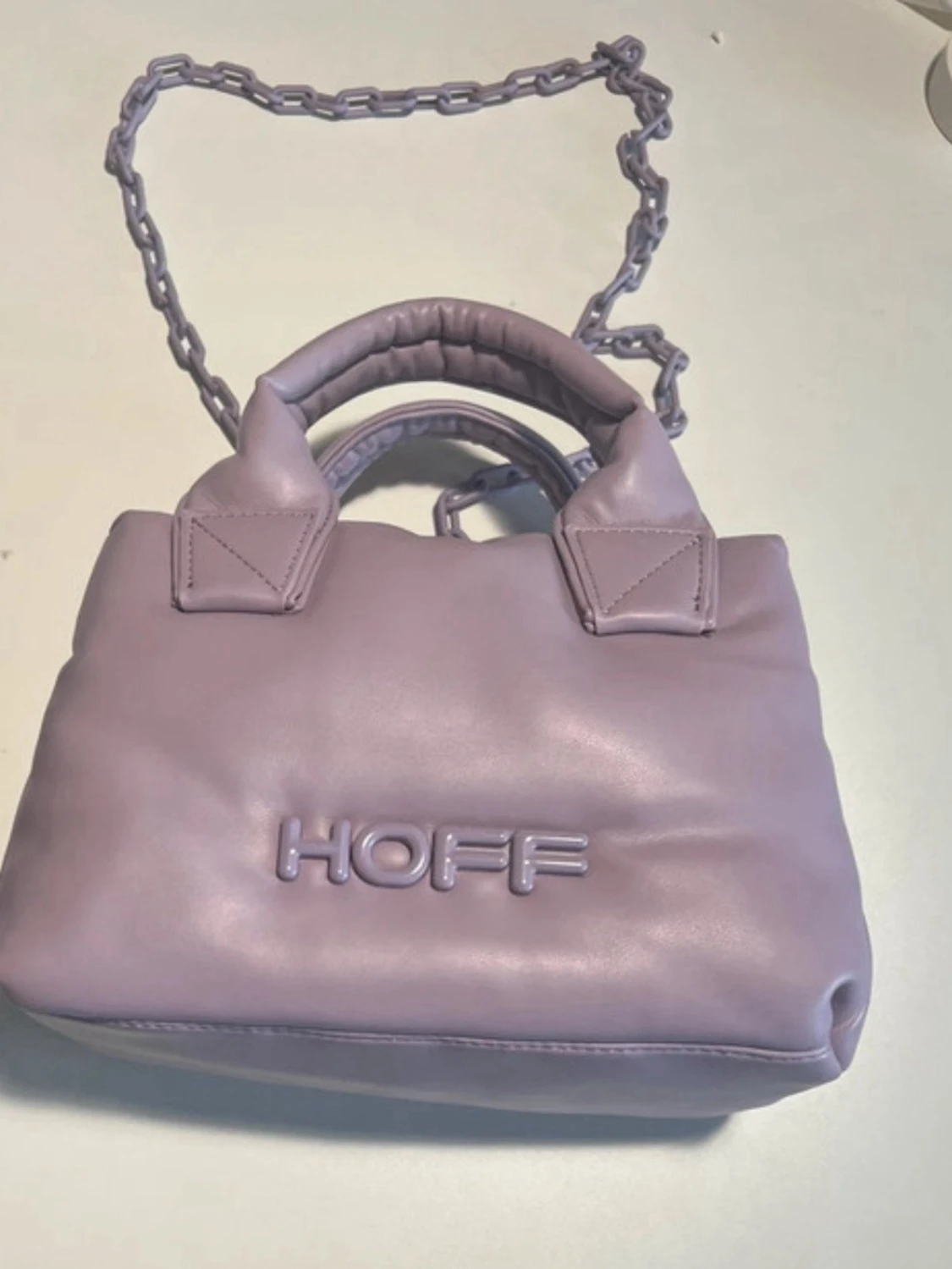 Ljuslila axelväska från HOFF - 2