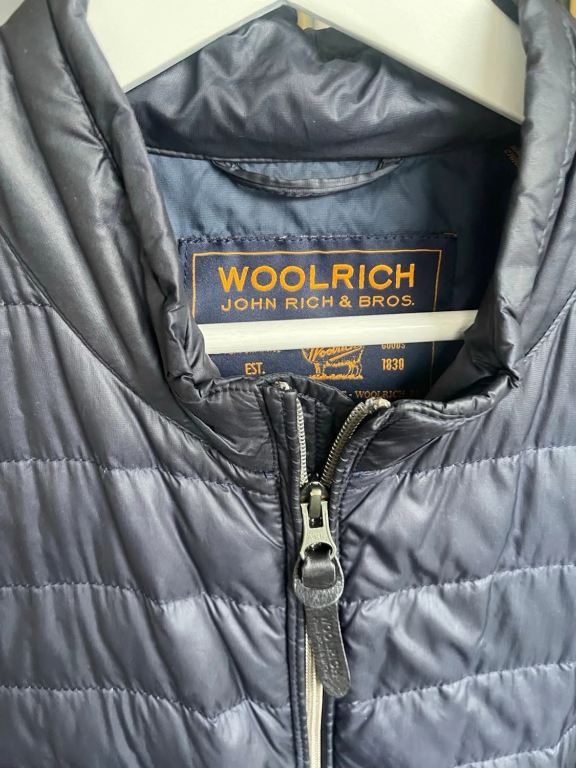 Woolrich quiltad lättviktsjacka / cardigan – strl S - 1