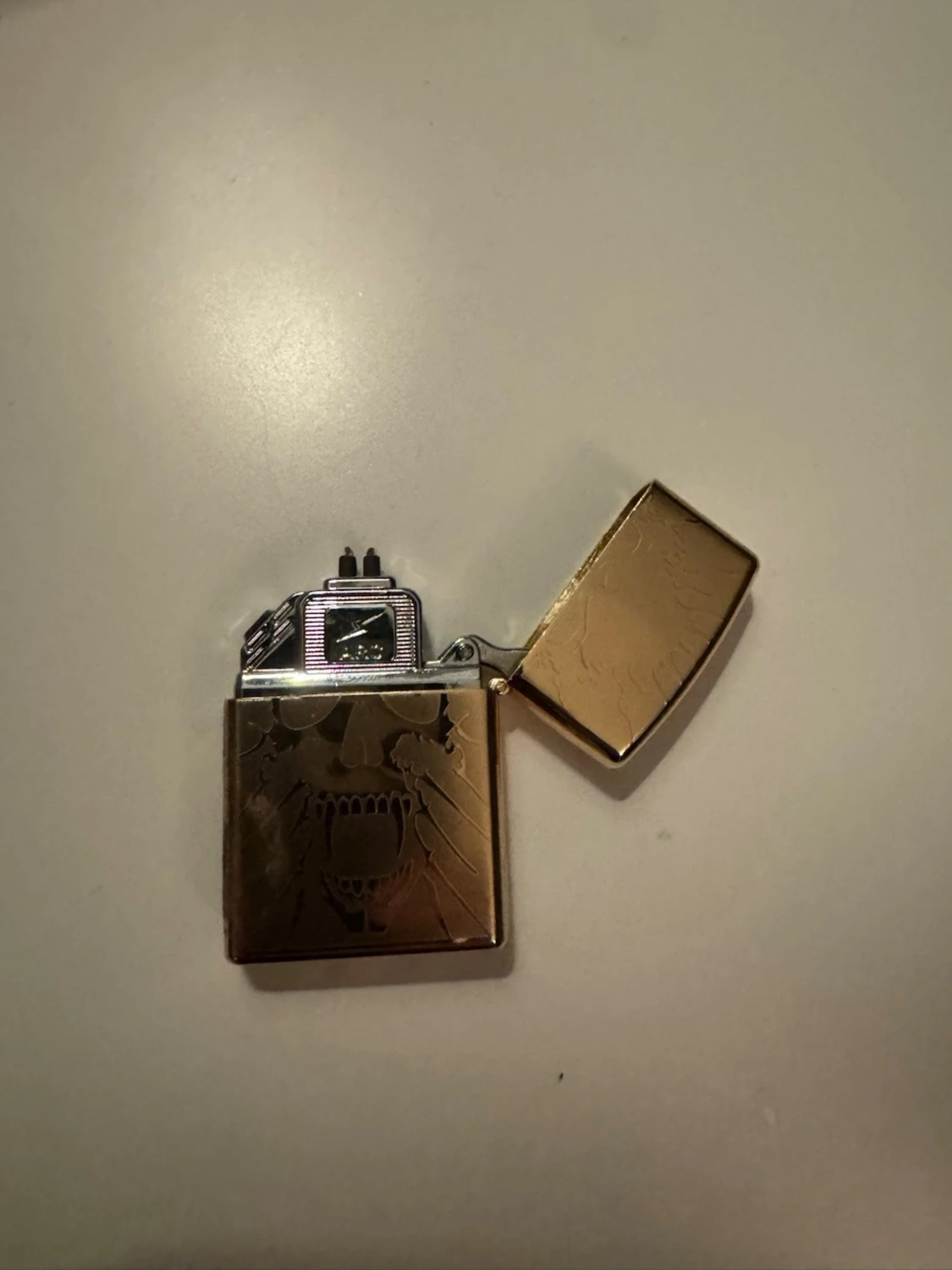 Guldfärgad USB-tändare i presentask - 3