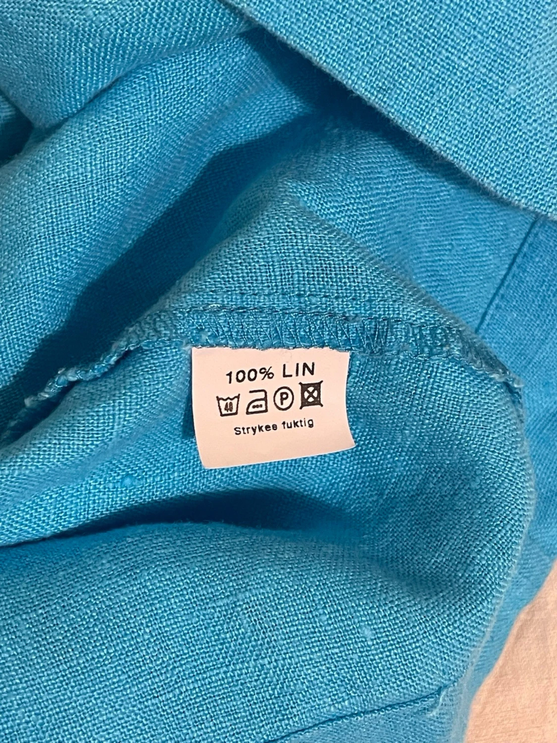 Halterneck linneklänning  - 3