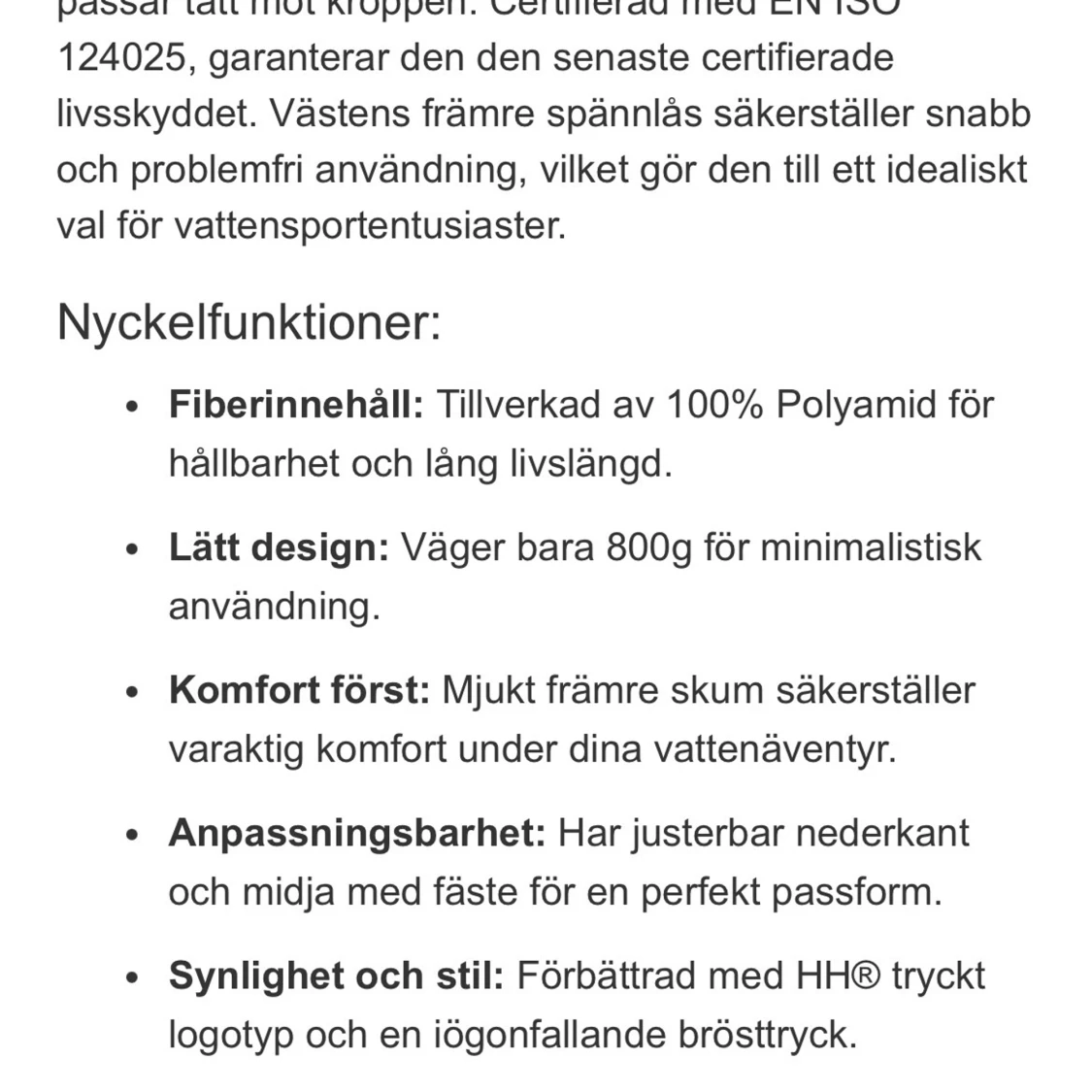 Helly Hansen flytväst med reflexdetaljer - 3