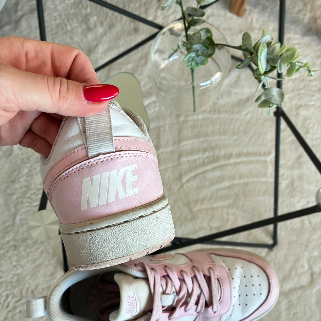 Nike sneakers rosa och vita, strl 38 - 1