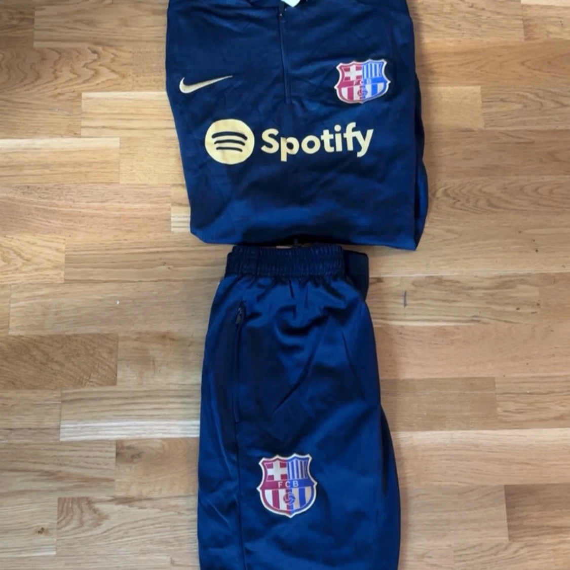 Blå FC Barcelona träningsset Nike - 1