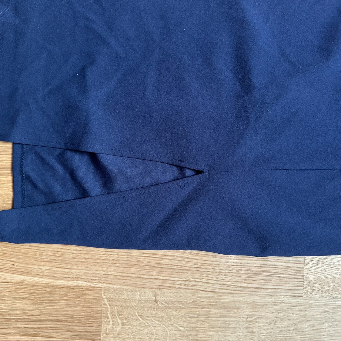 Marinblå offshoulder långklänning - 3