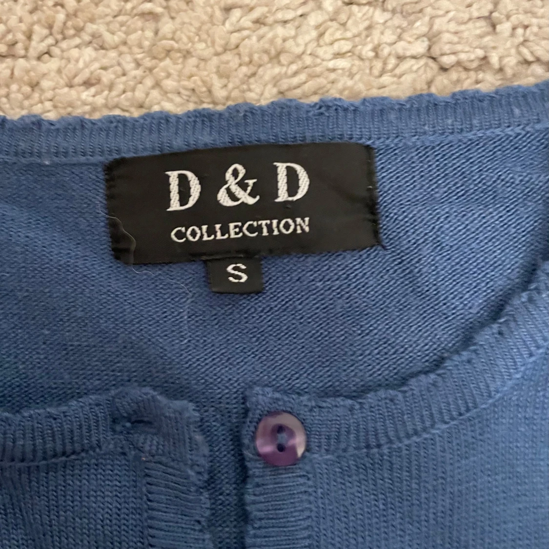 Blå broderad kofta från D&D Collection - 3